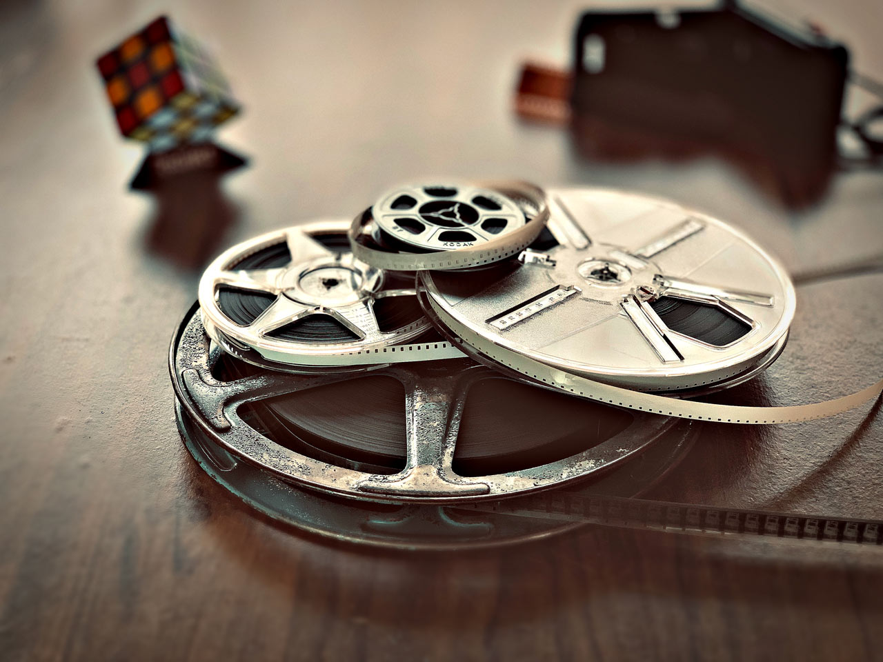 Video film reels, 8mm, 16mm, Super 8