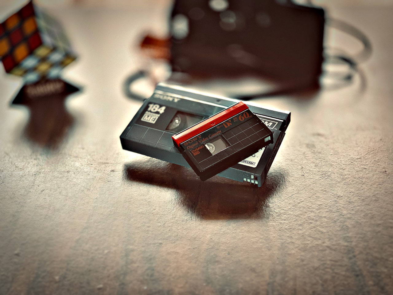 DVcam and miniDV video tapes